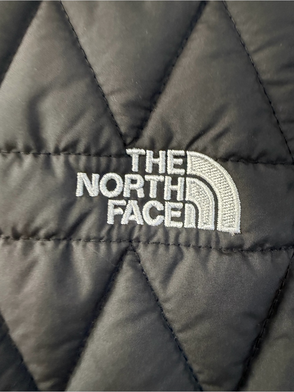 The North Face Womens Black Quilted Puffy Vest EUC Women’s SZ L - Picture 5 of 8